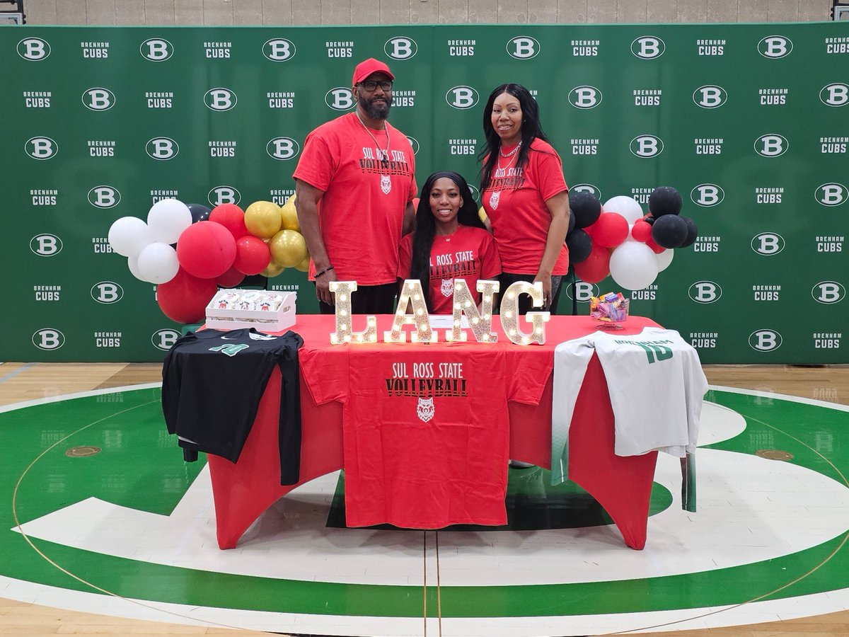 BrenhamISD's tweet photo. Big congrats to Antyiahna Lang on signing to continue her volleyball career at Sul Ross State University! 🏐🎉

Your hard work, dedication, &amp; passion for the game have truly paid off. Wishing you continued success both on and off the court as you begin this exciting new chapter. https://t.co/bSCiJ7AQnY