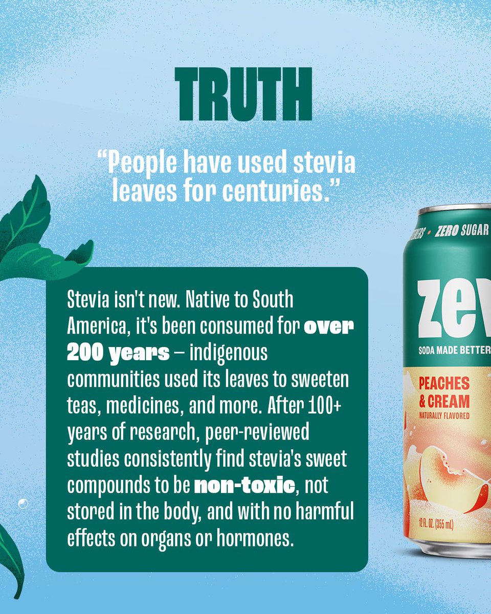 Zevia's tweet photo. Let's see how much you know about stevia, the fantastic plant that keeps our soda naturally sweetened! 🌱 https://t.co/GnKYcXyJMZ