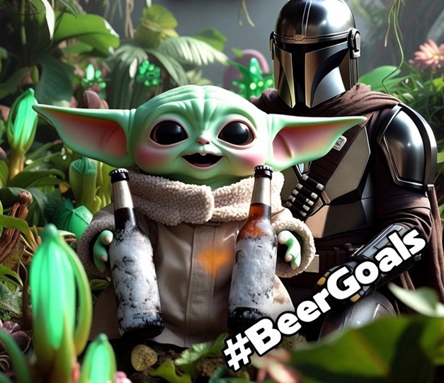 beergoals50's tweet image. Pro Tip: Drink BEERs with guy who can't remove his helmet! 🍺😅#BeerGoals May The 4th Beer be with you! #StarWarsDay #beer (Relax, Guy, Grogu is 53 years old.) #beers #maythe4th