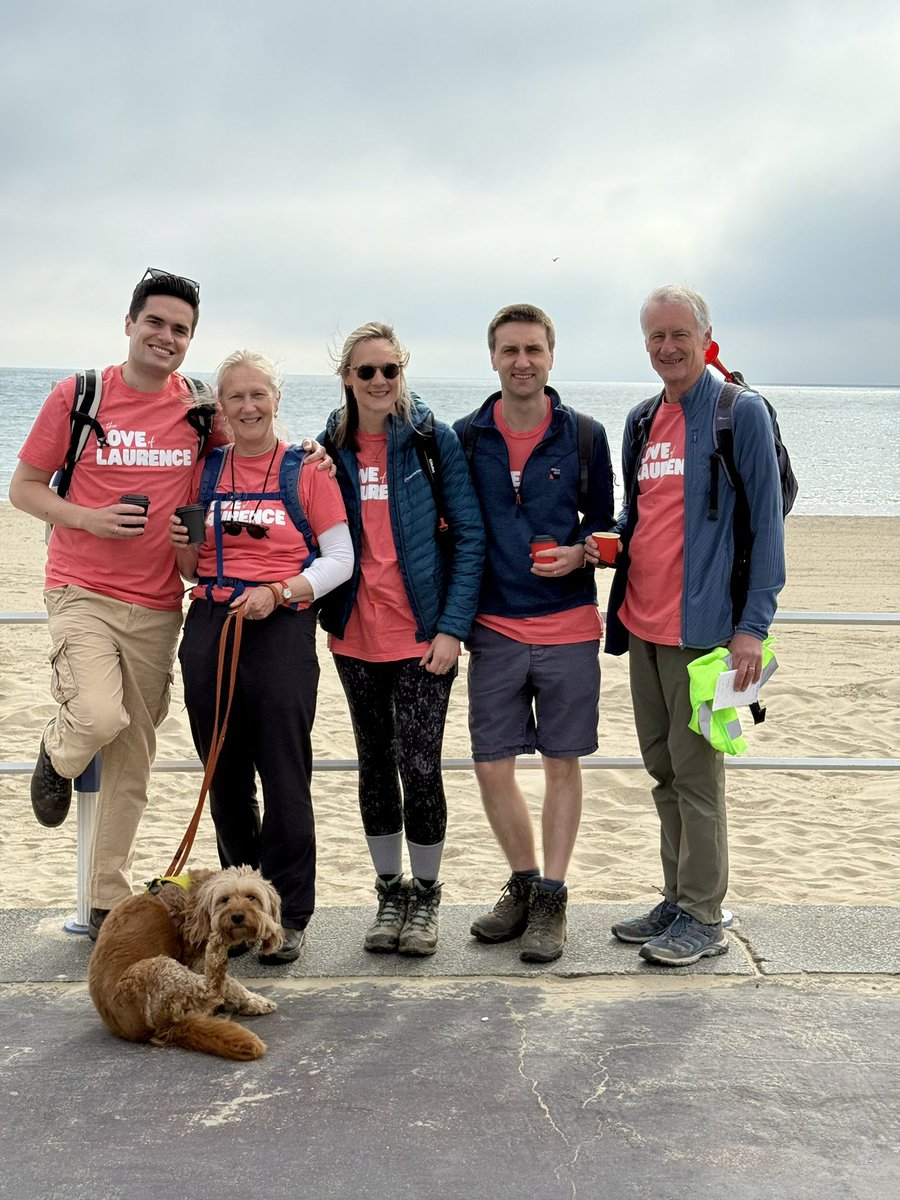 kitbradshaw's tweet photo. Thanks to everyone who made Saturday’s fundraising event such a success.
The Jurassic Coast lived up to its name with wet and wild conditions for the 16 mile trek – our fourth annual trek in memory of my husband, Laurence 🤍
#ftlol https://t.co/1Eso5UFWEm
