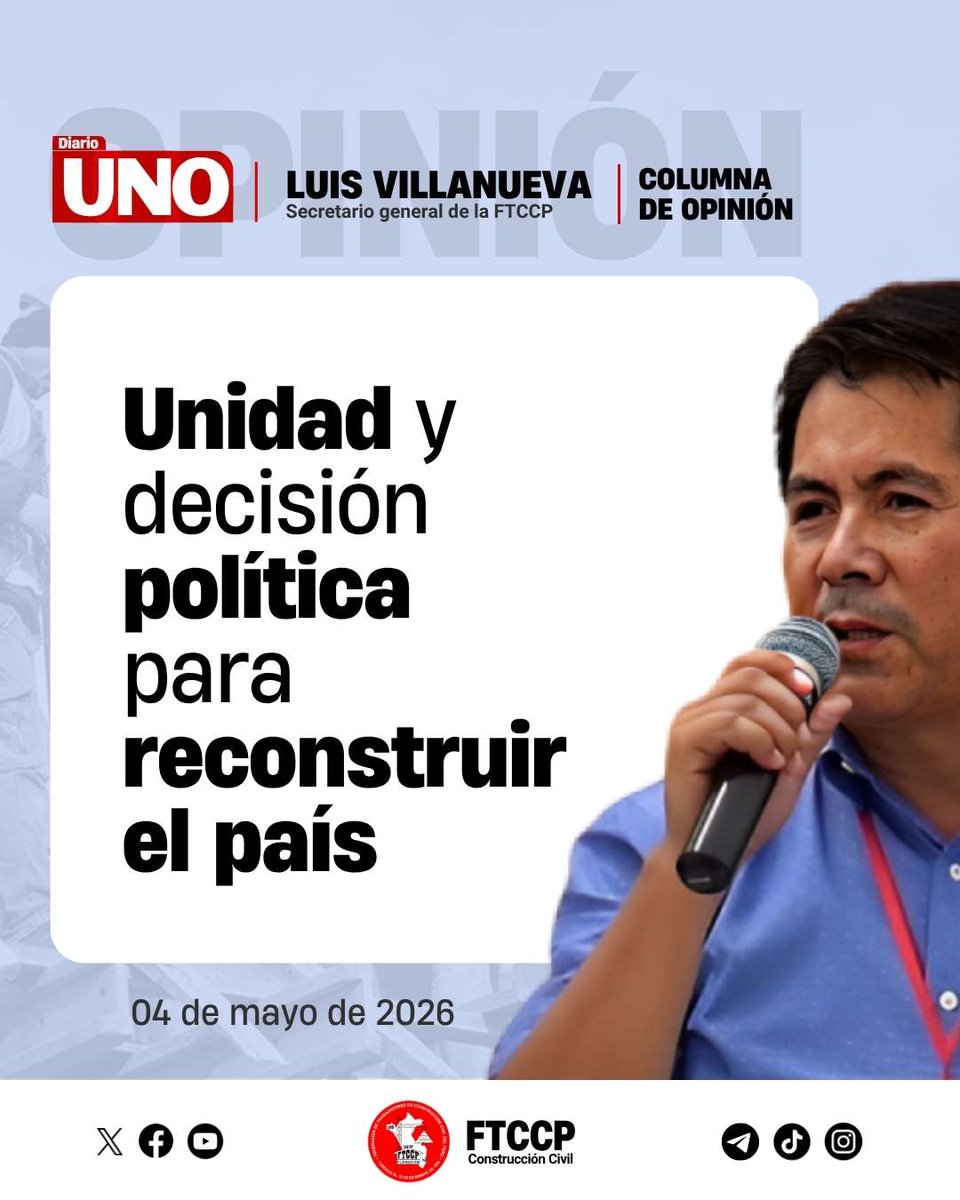FTCCP's tweet photo. #EnConcreto | Los trabajadores no daremos un cheque en blanco al próximo gobierno. Debe existir compromisos reales para reivindicar las históricas demandas de la clase trabajadora. https://t.co/4gMBvQCeQp https://t.co/KTzjjvBPDG