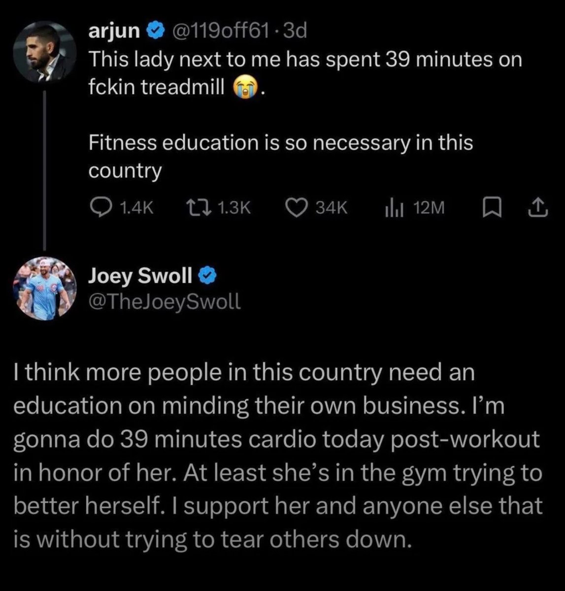 JesseJaymes81's tweet photo. This right here is why I can't stand people like @119off61. @TheJoeySwoll is a bad ass for standing 10 toes down and supporting that woman. https://t.co/MekuYORL4Q