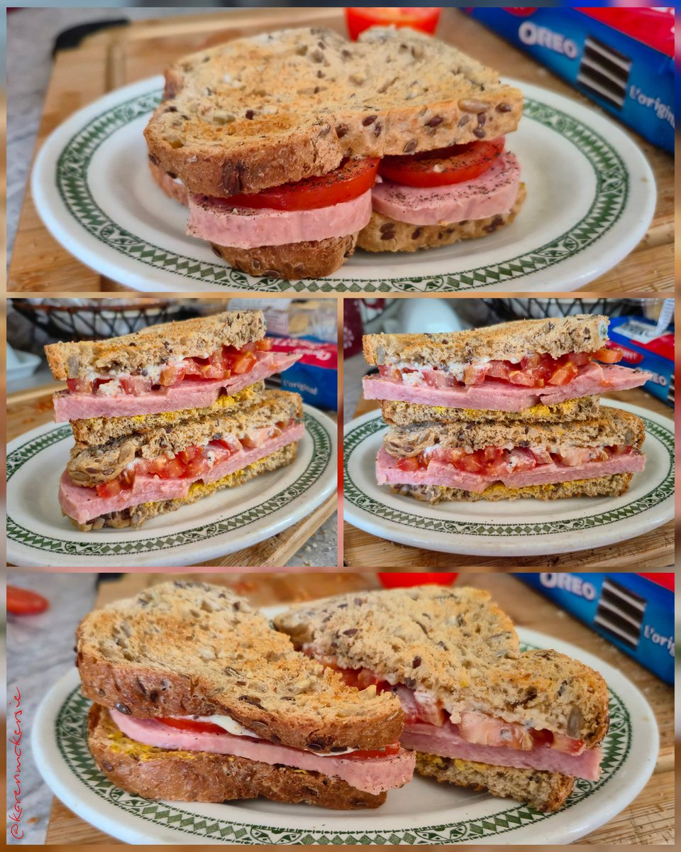 karenmckersie's tweet image. 😋🥪 Monday Lunch: Spam &amp;amp; Tomato Sandwich + Mayo on toasted Alpine bread, delicious! 😋🥪 #Lunch #Spam #ILoveSpam #Tomato #Sandwich #Food