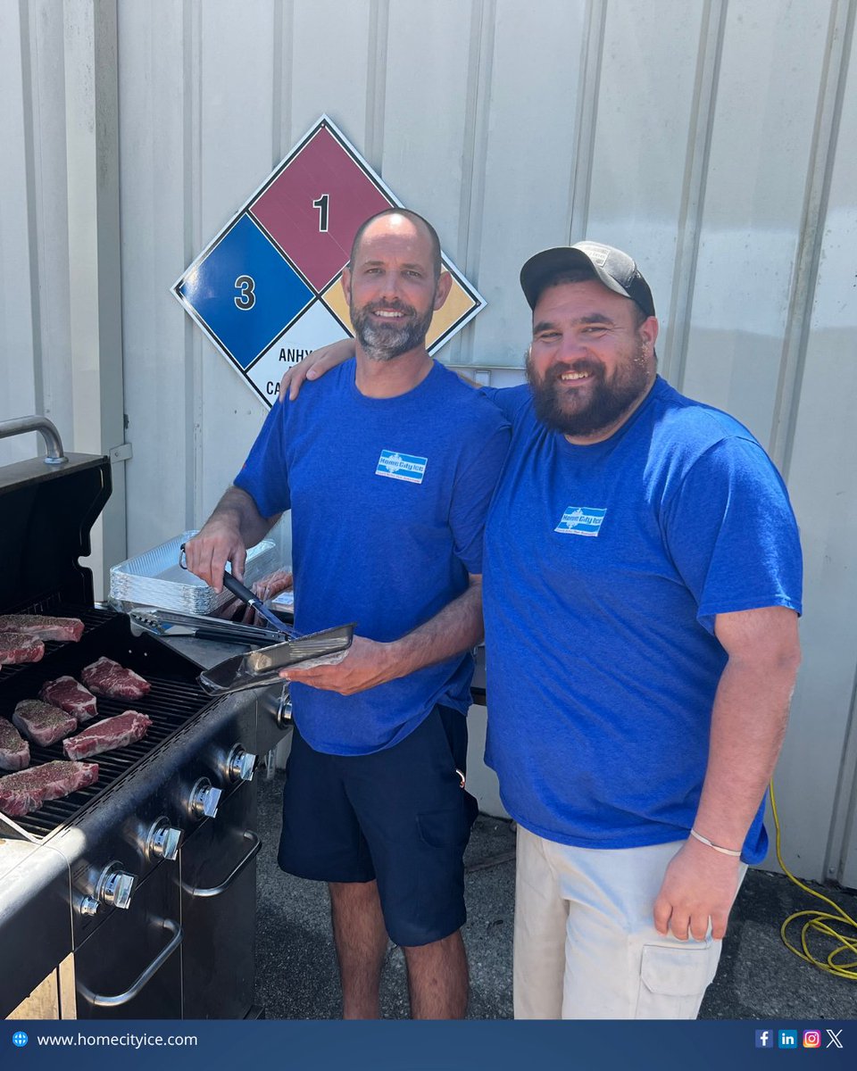 HomeCityIce's tweet image. After a busy week of deliveries, our team knows how to appreciate a good cookout! 🥩

From supermarkets and bars to special events, Home City Ice delivers premium packaged ice with reliable service you can count on.

homecityice.com #IceDelivery #Events #Retail