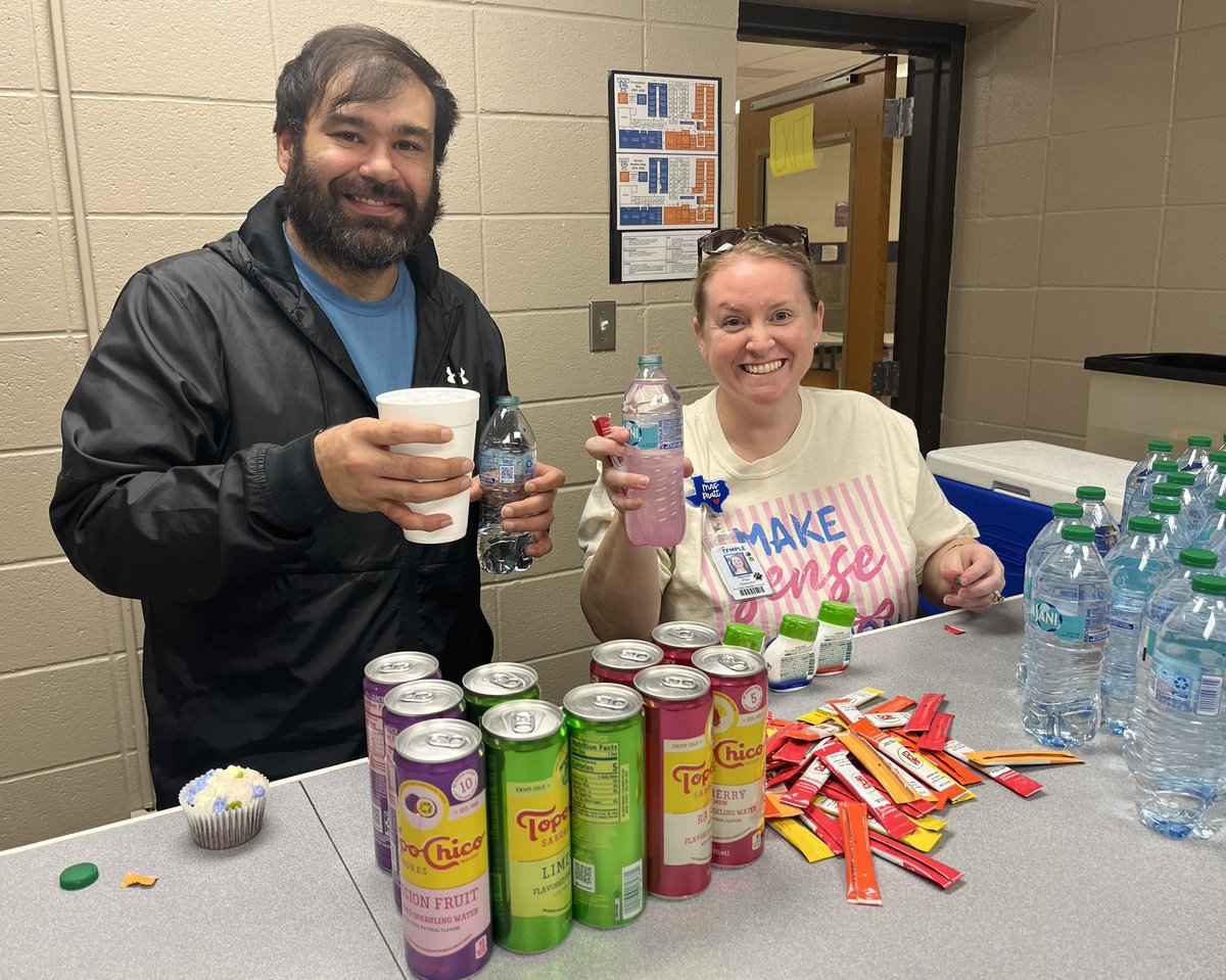 BonhamTISD's tweet photo. Thank you to the families who donated to our Teacher Appreciation hydration station! 💙 Your support truly helped elevate the day of our educators.

#hwpo
#bulldogstrong https://t.co/k4pkF4Rqt2