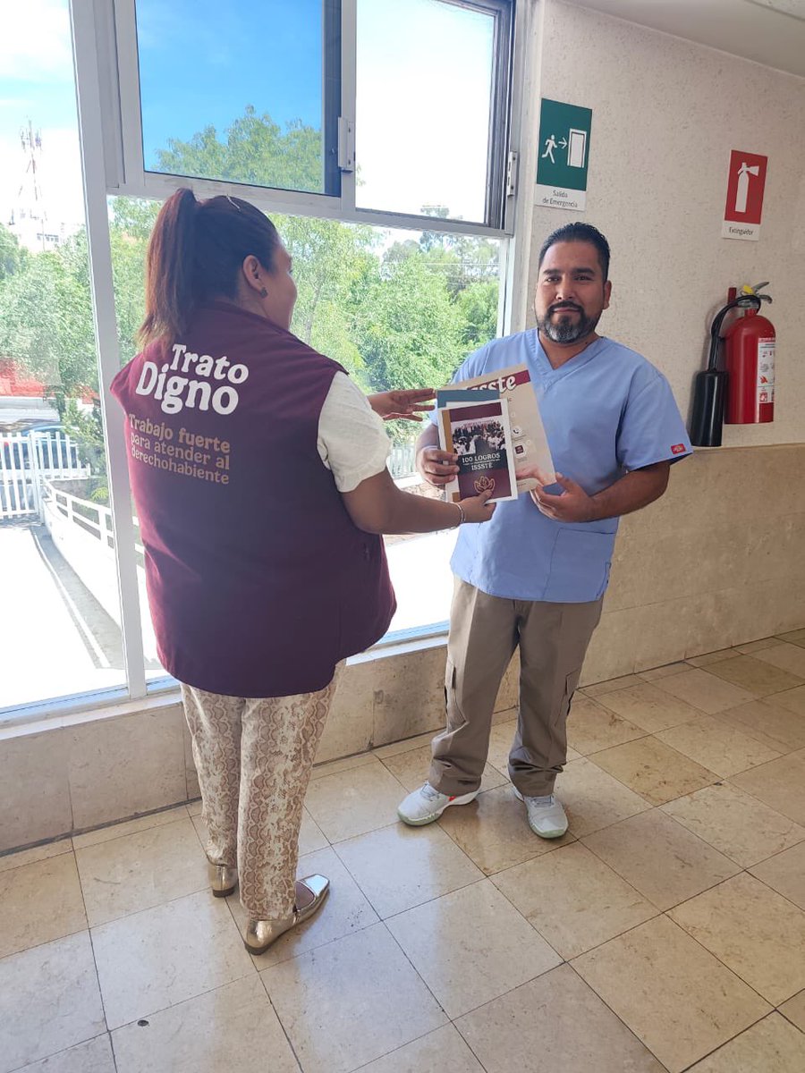 La UADYCS realizó un recorrido en las áreas de Laboratorio y área de pacientes internados del Hospital General del ISSSTE Zacatecas, con el propósito de acercarse a las y los derechohabientes para orientar y brindar apoyo directo.