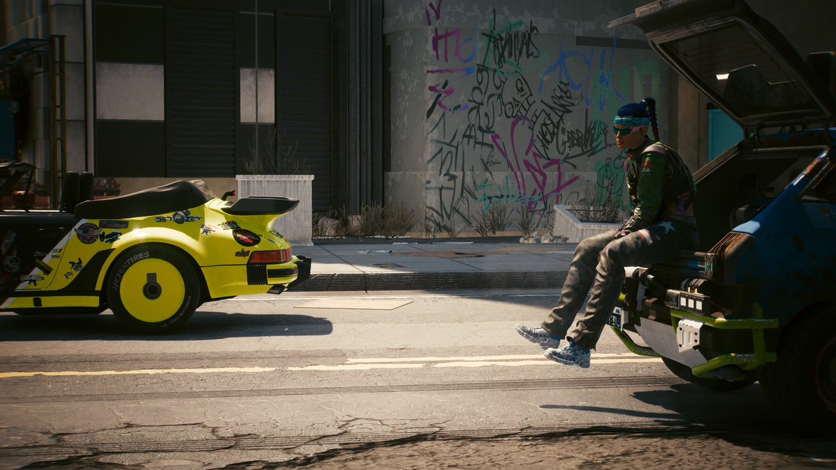 Syncrow's tweet image. Contrôle surprise : Montrez le flow de votre V #Cyberpunk2077