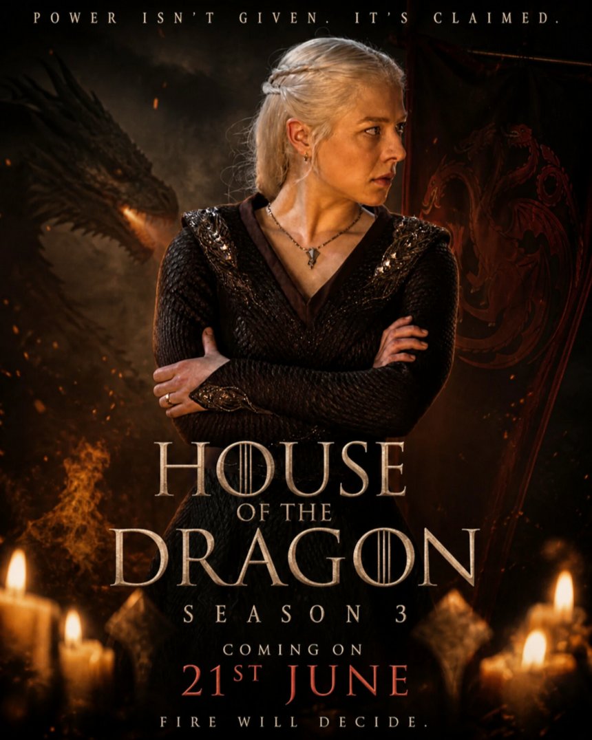 Thr1LLShoTzZ's tweet image. #HouseofTheDragon Season 3 Releases Next Month on #HBOMax in June 2026   🐉 🔥   #Entertainment