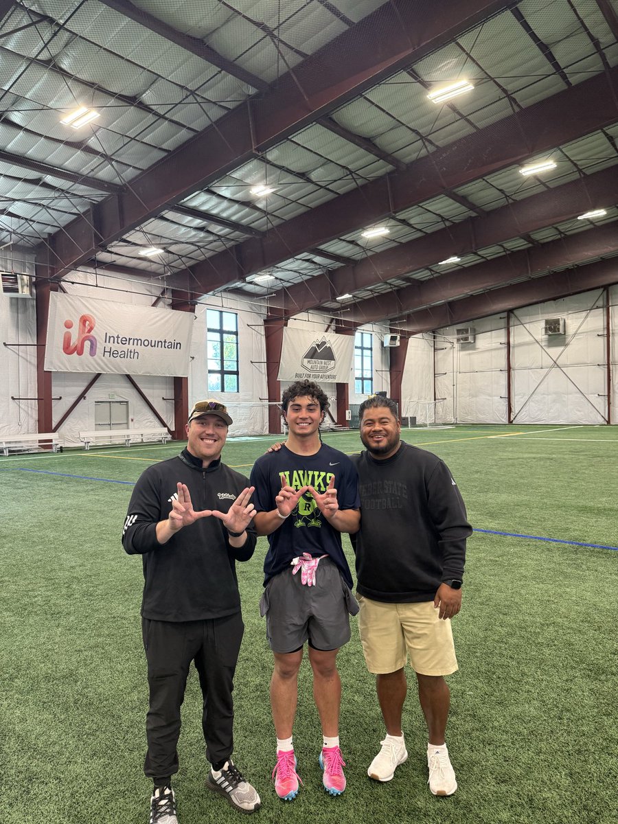 NoahFiefia33's tweet photo. Had a great day at the Cache Valley Showcase! Thankful for my first offer from @weberstatefb!

@CampbellJace @Tana_Vea @RidgelineFB @travisc4 https://t.co/LICP9E3VJ1