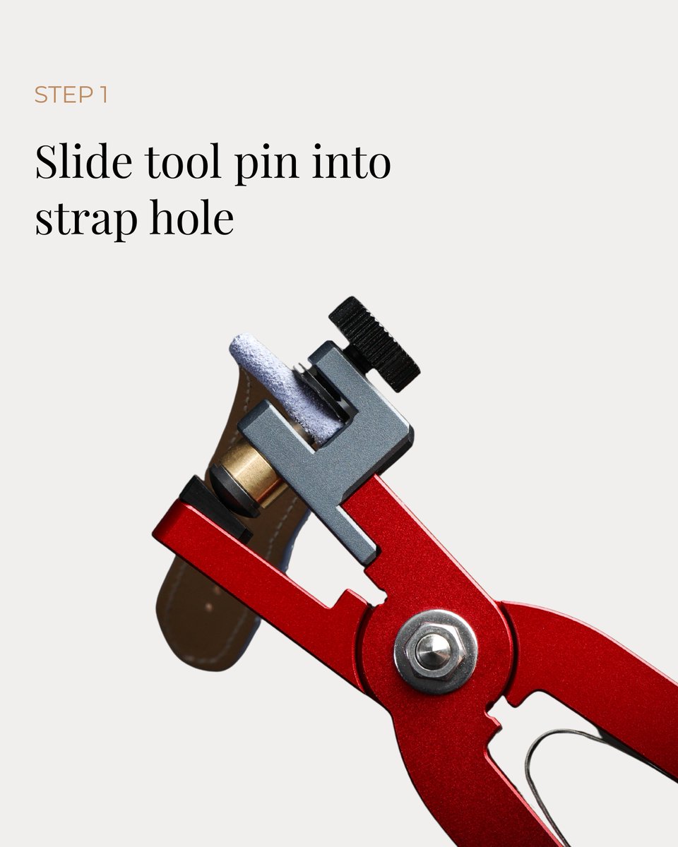 wisstraps's tweet photo. Strap changes shouldn’t be a struggle.

Our Quick Release Hole Punch Tool converts standard straps into quick release—so once it’s set, you can swap straps in seconds without worrying about scratches or frustration.

#wisstraps #wiswatchstraps #quickrelease #watchtools https://t.co/aW46X4li1T