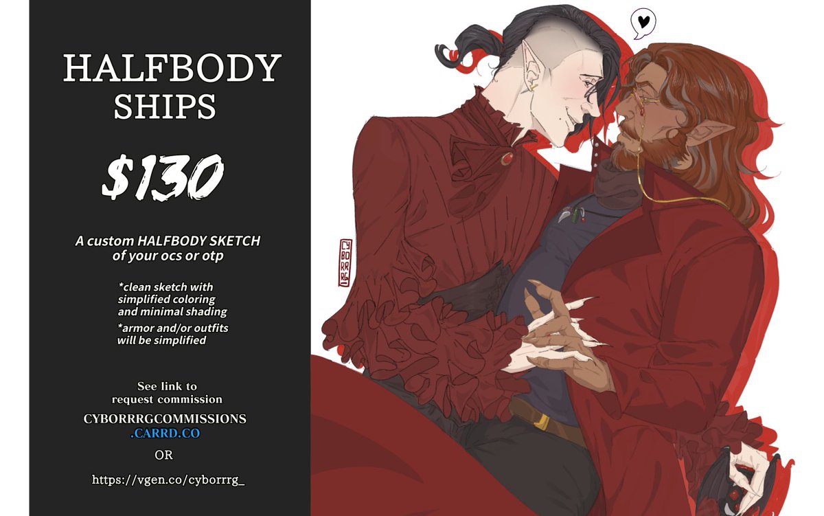 cyborrrg_'s tweet photo. #commissionopen last call for halfbody ship requests before i close them for the summer☀️ https://t.co/2SQalHo2b8
