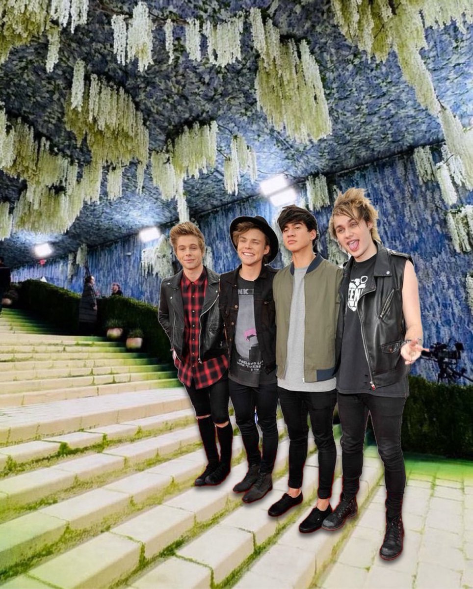 THE5SOSHQ's tweet photo. 5 Seconds of Summer stuns at 2026 Met Gala red carpet. https://t.co/wfrlnlGcOF