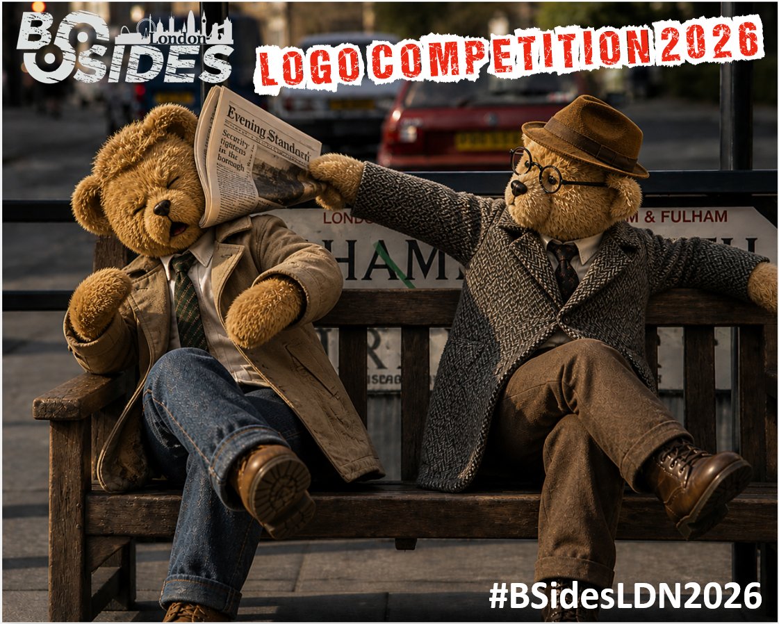 BSidesLondon's tweet photo. The #BSidesLDN2026 'No REST 'til Hammersmith' edition logo competition is still open, but for a short time only.

For full details, T&amp;Cs and how to get your design to us, visit https://t.co/V1acutl0gY

#LogoCompetition #BSides #London https://t.co/4yTi0xQNr9