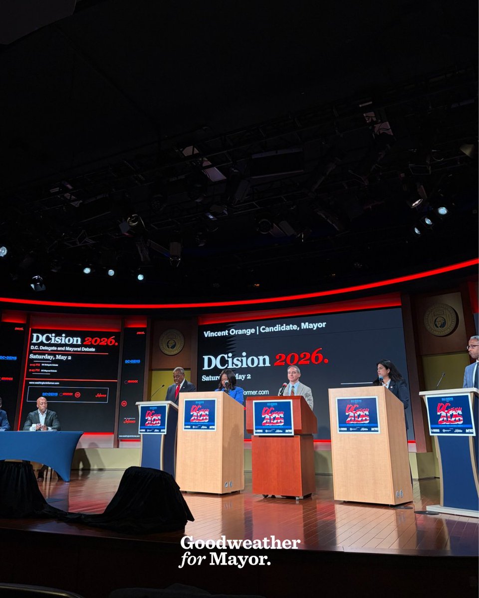 goodweather4dc's tweet photo. Grateful to everyone who showed up and tuned in for the DCision Debate!
This engagement is exactly what keeps our city moving forward. Thank you for being part of it.
#GoodweatherForMayor #DCLivesHere #DCision #DC https://t.co/J68Dm130ix