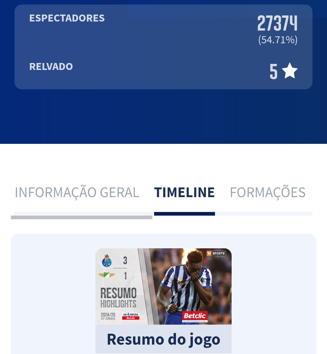Na mesma jornada do ano passado, o Porto recebeu o Moreirense com 27 mil espetadores no estádio, menos 5 mil pessoas que hoje. 
Não atirem pedras quando os telhados são de vidro.