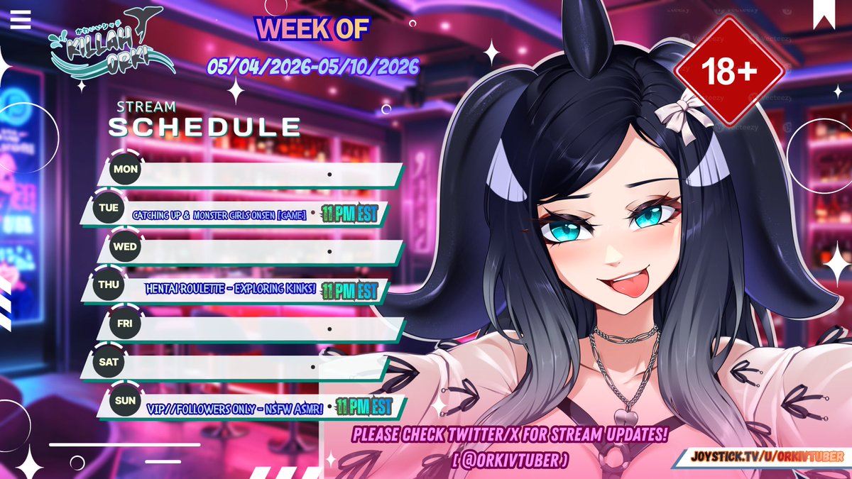 Killah Orki 🐳✨ Orca Whale Vtuber 🖤 LTN 🔞 tweet media