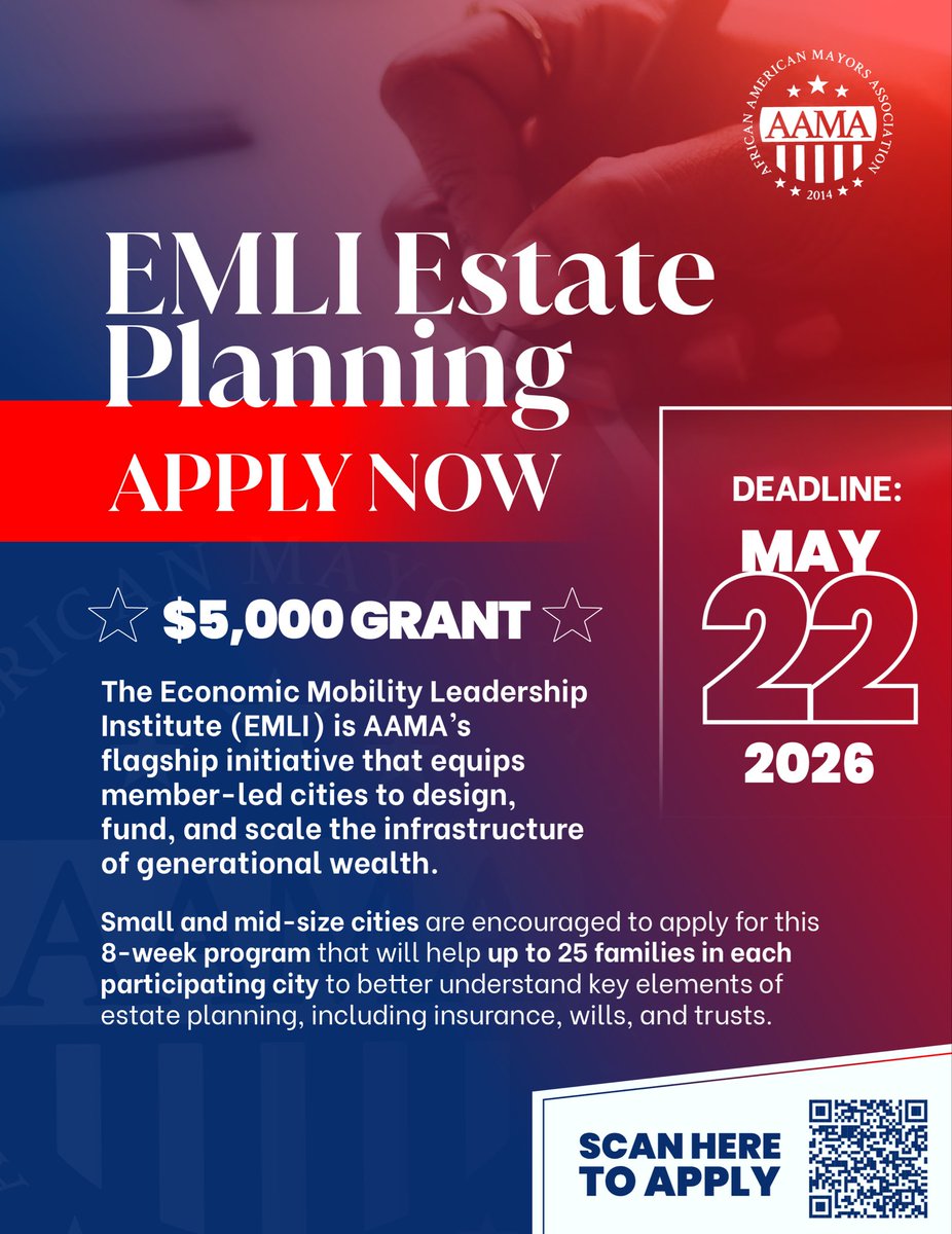 OurMayors's tweet photo. Building generational wealth requires more than good intentions—it requires structure, access, and leadership.

Apps open now for this 8-wk program. https://t.co/UWc6ZxeXOB