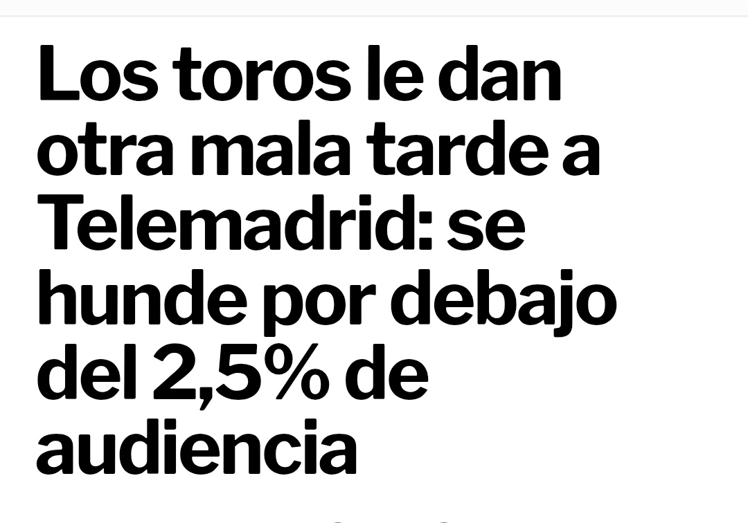 La tauromaquia terminará por si sola.