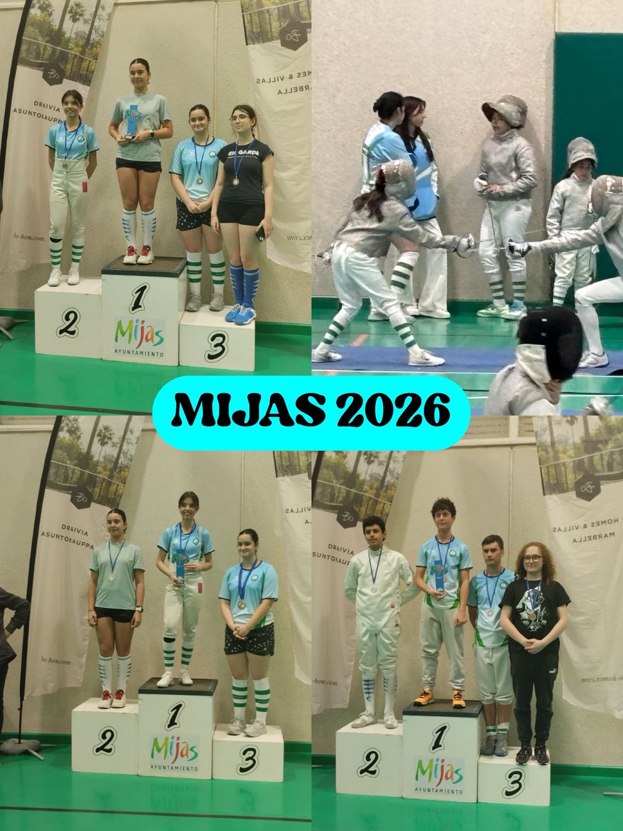 esgrimatorre's tweet photo. III COPA DE ANDALUCIA DE ESGRIMA (Mijas)

Oros 10🥇 
Platas 5🥈
Bronces 9🥉 https://t.co/EIB9BvxY7g