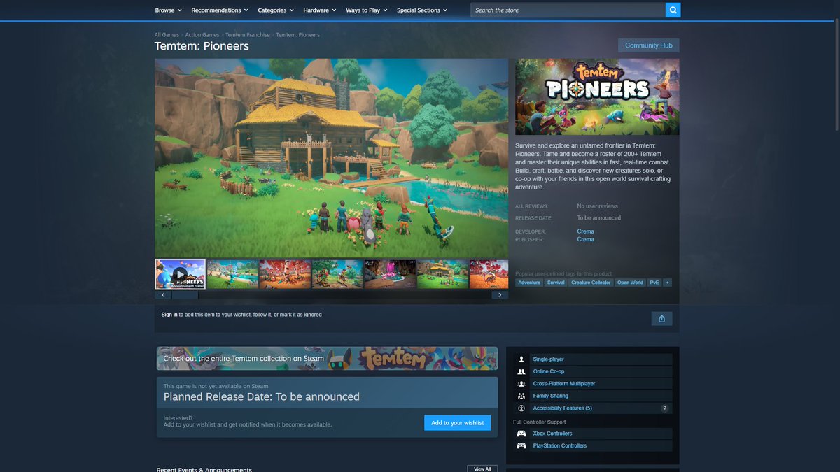 Temtem 🏕️ Pioneers Kickstarter now LIVE! tweet media