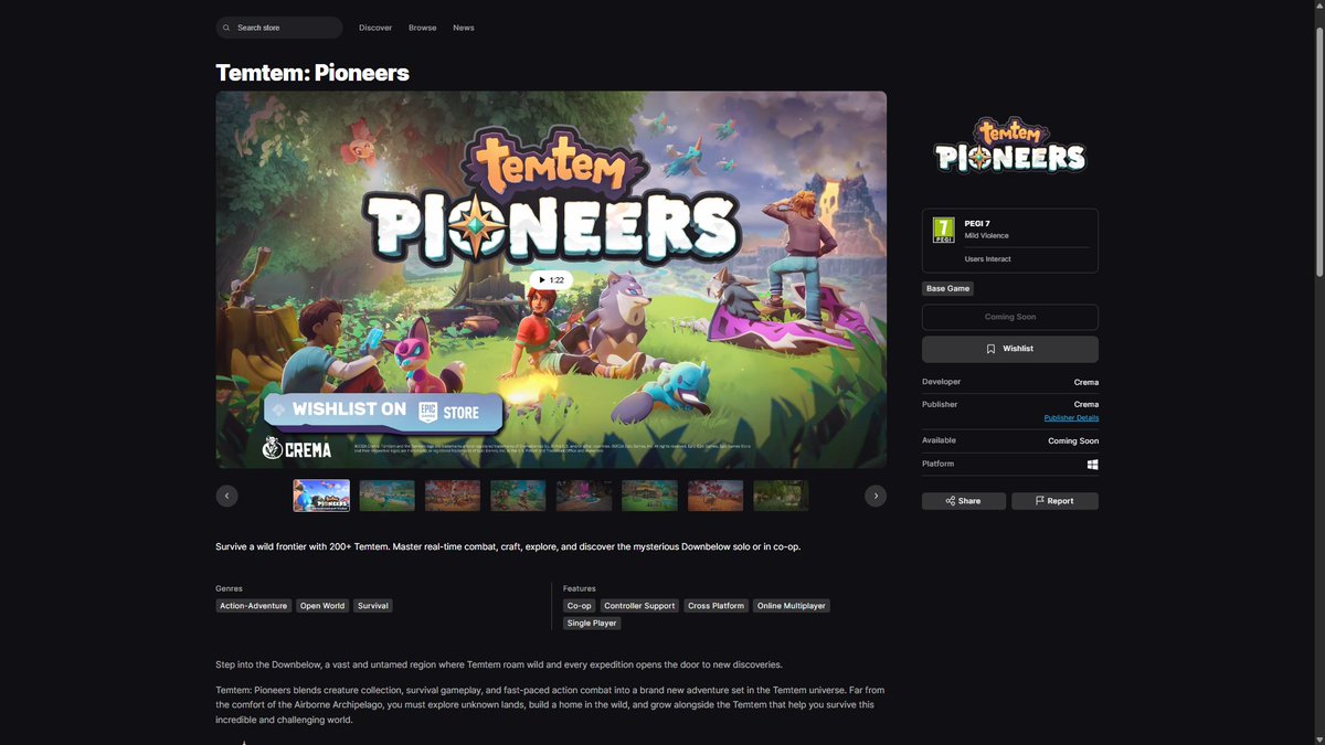 Temtem 🏕️ Pioneers Kickstarter now LIVE! tweet media