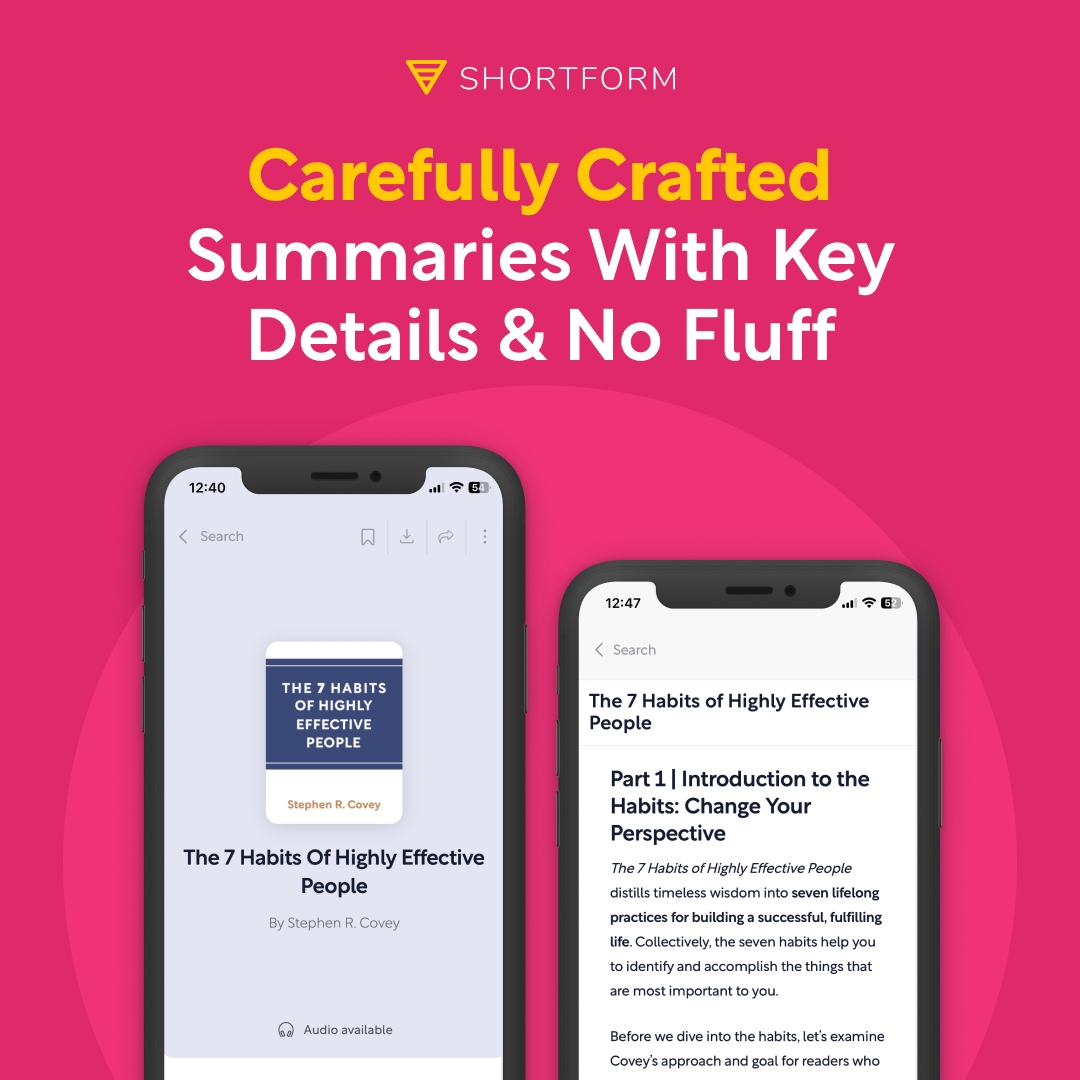JeffreyFeldberg's tweet image. Revolutionize your learning with Shortform! 🌟 Fast-track your success with key takeaways from bestsellers. Begin your transformation now. 5 days free + 20% off! ➡️ iapdw.com/sf #GrowthMindset #UnlockYourBrain