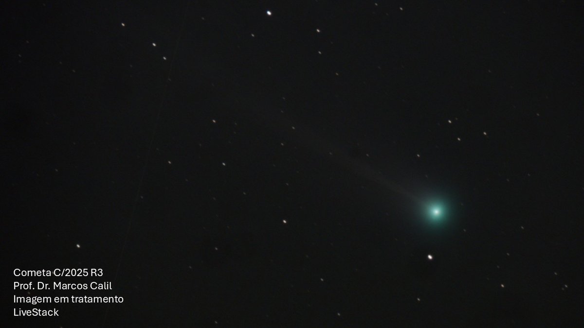 MarcosCalil's tweet photo. 🚨 AO VIVO AGORA!

☄️ Cometa + 🌠 Chuva de Meteoros HOJE
Vou mostrar o horário EXATO pra ver da sua cidade!

📍 Comenta de onde você é que respondo AO VIVO

📺 https://t.co/C8w7C1FCYt https://t.co/8JhZrp7pnU