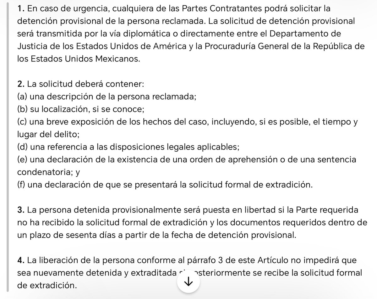 elplanas's tweet photo. @gabrielregino @LuisCardenasMx El tratado es del 4/05/1978, no de 1975 (ChatGpt dixit)
(A lo mejor no te pasaron la actualización) 🙊
El artículo 11 (Detención provisional) -según Chatgpt- empieza con: "En caso de urgencia..."
¿Es urgente detenerlos? ¿Urgente para quién?
Está subjetivo, ¿no?
¿Y Maru? 🙊 https://t.co/kjk2BtBkyz