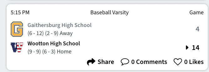MoCoBaseballLog's tweet photo. Patriots clinch the #3 seed in the 3A West II with a statement offensive performance. Blake Graham now leads the county with 5 💣, he has been outstanding start to finish for the Patriots.

Wootton was the dark horse last year in the playoffs, can they do it again in 2026? https://t.co/iEQ6JQYNV1