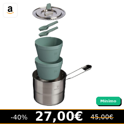 ofertonacas's tweet image. Stanley 1913 Wildfare Two Bowl Cookset 1.1L - Camping 6pcs

❌ Antes: 45,00€
✅ Ahora: 27,00€
🔥 Descuento: -40%

¿Recomienda Ofertonacas?
🎯 ¡Compra ahora! Excelente momento

🔗 amazon.es/dp/B0FKMZJV93?…
🖥 t.me/ofertonacas

#Amazon #chollos #ofertas #deal