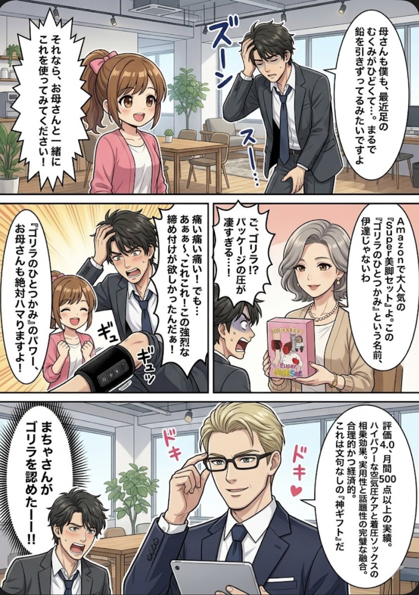 fukuchan5_com's tweet image. 日頃の感謝を込めた贈り物
これ一択かもしれない

家事でパンパンになった足
ゴリラの強力な圧が
嘘みたいにスッキリさせる

Amazonで話題の神ギフト
あまりの快感に驚くはず
最高のリフレッシュを届けよう

今ポチるのが大正解
🎁✨
#母の日 #Amazon #ゴリラのひとつかみ