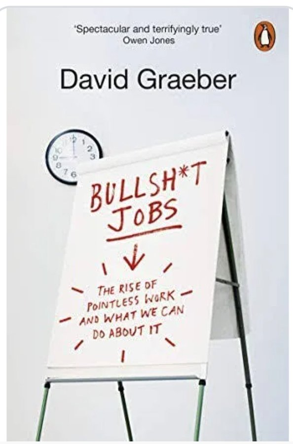 virginiog's tweet photo. Te propongo aplicar la lente de David Graeber en su libro Bullshit Jobs en el análisis de impacto de la IA.  

Este autor argumentaba que el capitalismo utilizaba el empleos, aunque fuesen no útil, para mantener el control social y para ello creaba "el trabajismo"   

Como decía Graeber, nos han convencido de que el trabajo es una validación moral en sí mismo. ¿Qué pasa si esta "validación" desaparece?  

A menudo se piensa que la IA viene a liberarnos de las tareas mundanas y el trabajismo ya puede desaparecer.  

Efectivamente,si la IA puede hacer la mayoría del trabajo real, ¿por qué seguir encadenados a jornadas de 40 horas?

La respuesta es que además de reducir el tiempo de trabajo habría  una Renta Universal para eliminar buena parte de este trabajo sin  sentido sin crear graves problemas económicos.  

Lo irónico es que a menudo estaremos automatizando lo creativo y útil mientras el humano quedará relegado a ser una "Ayuda del Algoritmo"

No todos los trabajos rutinarios desaparecen, por qué no será rentable automatizarlos:  el trabajo sin sentido también se queda.  

Y necesitamos que la ideología del "trabajismo" no desaparezca  del todo  

Efectivamente, con la IA, corremos el riesgo de no eliminar todo el trabajo más rutinario e incluso crear puestos relacionados con la IA muy rutinarios: como auditar datos o validar alucinaciones de la máquina o generar informes que otra IA resumirá.   

El reto ya no sería evitar que la IA nos quite el empleo, sino que hacer con los puestos "con poco sentido"  sin  los valores de "trabajismo" y con  una renta universal. 

¿Estamos listos para el fin del "trabajismo" parcial?
