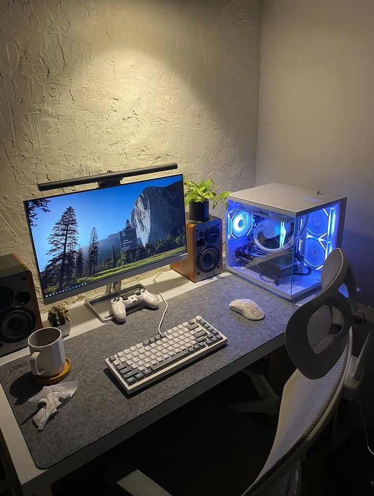 Comp Minimal Setup Minimal PC Setup Idea #desksetup