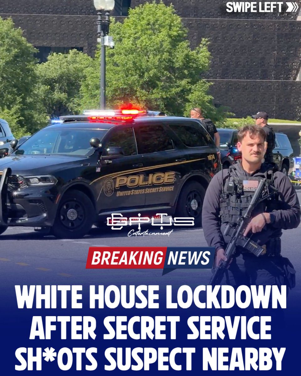 egiptusENT's tweet image. 🚨 BREAKING: A suspect was shot by Secret Service near the White House, triggering an immediate lockdown and heavy police response across the area. 

Authorities say the situation is now under control as investigations continue.

#news #USA #trending #explore #trump