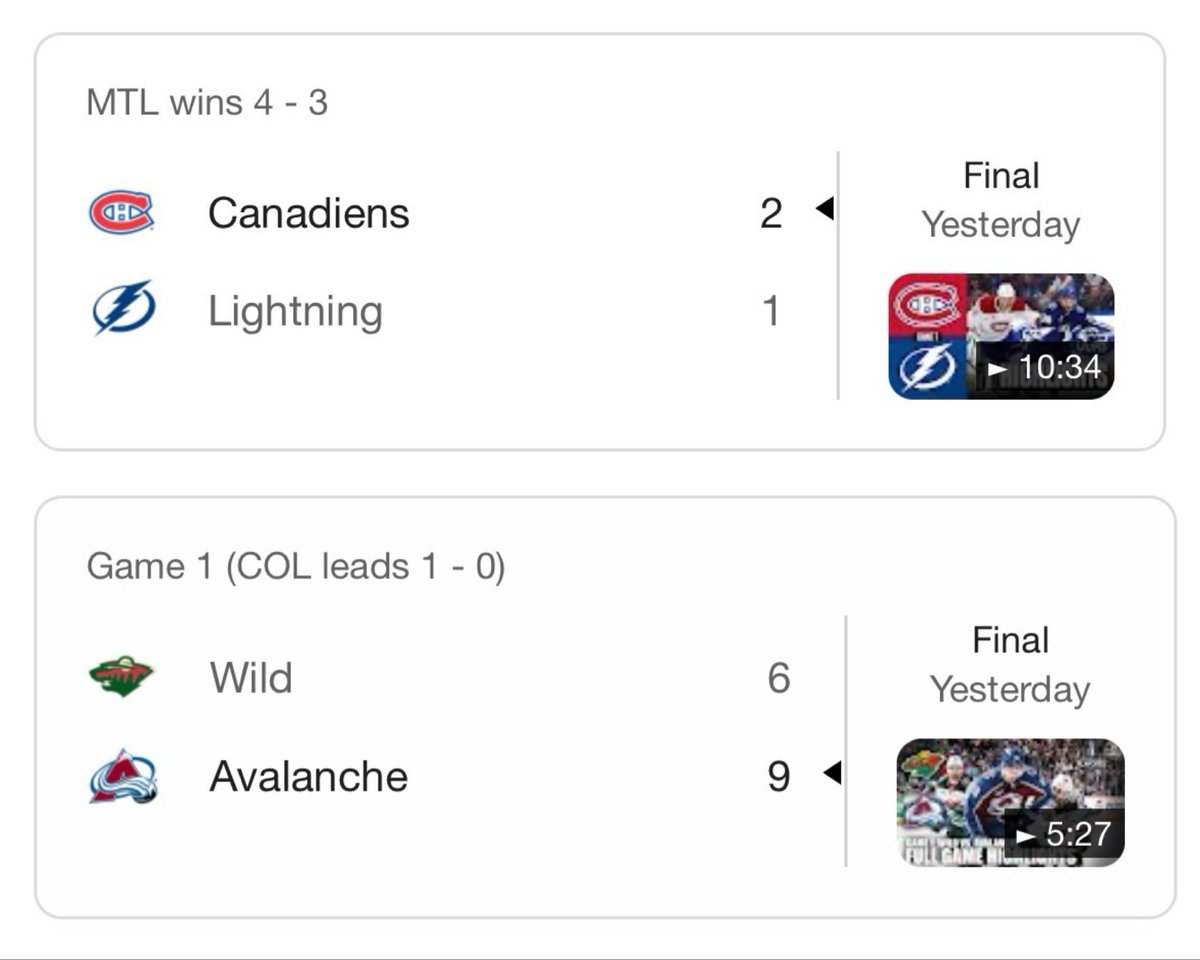 BigMack_4's tweet image. Round 1 #StanleyCup Playoffs results for May 3rd:

*Canadiens took Game 7 and are onto the second round

This completes Round 1