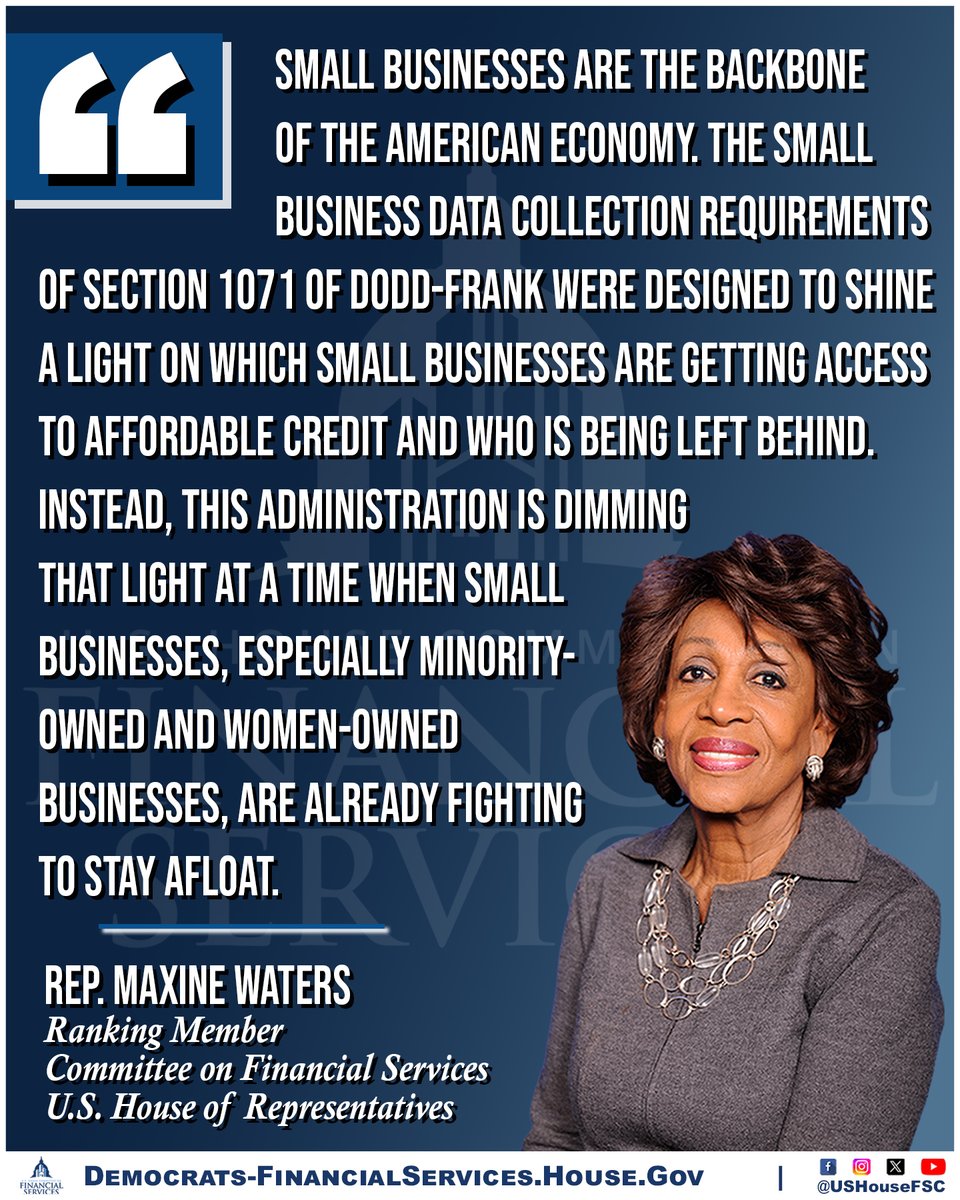 House Committee on Financial Services - Democrats tweet media