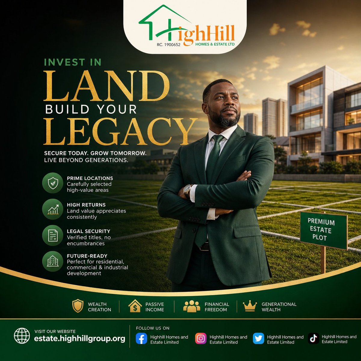highhillhomes's tweet image. If you’re waiting to “have enough money” before investing in land, you may be waiting while prices keep rising.

#HighhillHomes #LandInvestment #RealEstateNigeria #PropertyInvestment #SmartInvesting #GenerationalWealth #EstateDevelopment #BuyLandNow