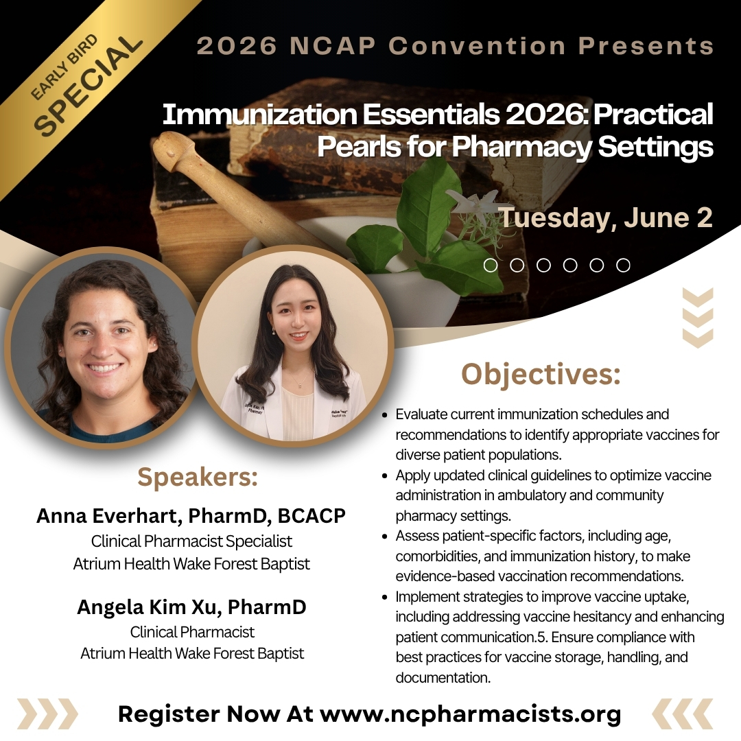 NC Association of Pharmacists tweet media