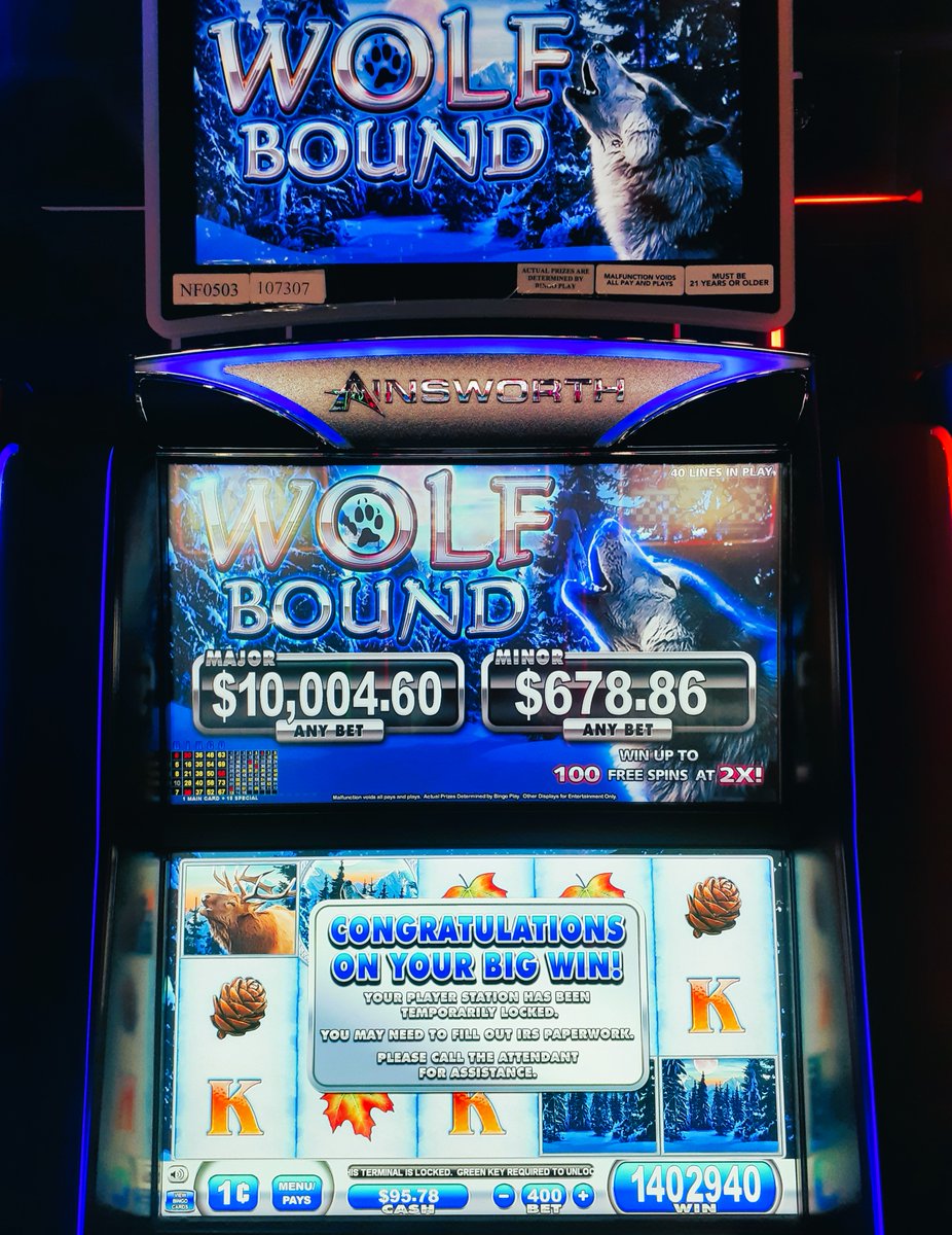 HoChunkMadison's tweet photo. 💰GREEN FOURTEENS🎰

1️⃣ $14,029.40 win on a $4 spin playing Wolf Bound🐺 on 04/29
2️⃣ $14,556.10 win on a $2.50 spin playing Scorchin' Fortune Flame🔥 on 05/02

What machine🎰 is your go-to? Tell us in the comments👇

#Winnings #BIGWIN #ImaginationToCelebration https://t.co/tVj1OUOeQL