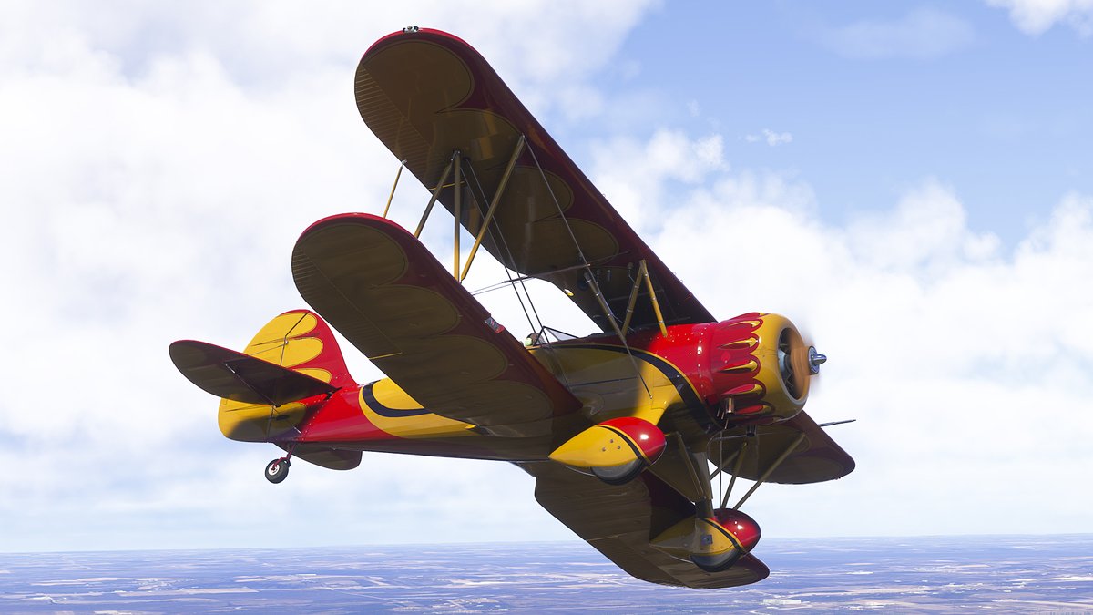 ExplorerJB's tweet image. Flying the YMF-5 in #MSFS24. WACO Classic Aircraft closed last week, which is a shame. Their YMF-5 is one of the coolest bi-planes out there, without a doubt. Any time I see one at Airventure, I always have to look at it.