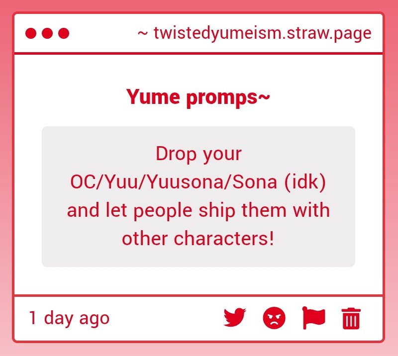 twistedyumeland's tweet photo. 🍎   !   STRAWPAGE ASK ♡ ︎

   - -   “ Drop your Oc/Yuu/Yuu Sona/Sona and let people ship them with other characters ! ” Except Dropmin WILL participate and answer !! :D

         —  #yumetwt #twstwt

̟        ˙           ̟         ˙          ˖          ̟         ˙ https://t.co/Z3F87RqJEP