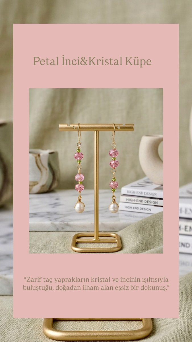gunbeyico's tweet image. PETAL İNCİ&amp;amp;KRİSTAL KÜPE
#jewelry #jewelryart #handmadejewelry #pearljewelry #crystaljewelry #global