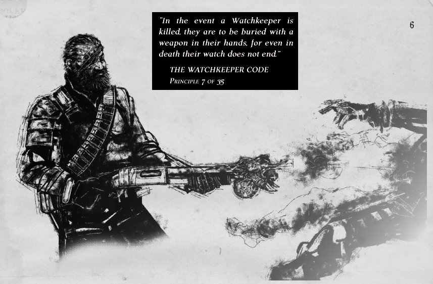 ink_adventures's tweet photo. ART SHOWCASE - @grimalisk_ 

Human resistance fighter uses a weapon modified by alien bio-mechanics to defeat a marauder.
#WATCHKEEPER #TTRPG

All this and more - coming to #Kickstarter
SUMMER 2026

Grim is one of our project's 5 artists, and he has been a pleasure working with! https://t.co/wzCha9R7AR