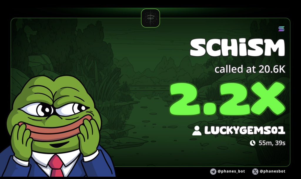 luckygemss's tweet photo. 2.2x up on $SCHISM

J3WmLsg7ei38UnQouTFQLZRnnLdwhR6DnpKYnXLGpump https://t.co/NrFyRkj0Fv