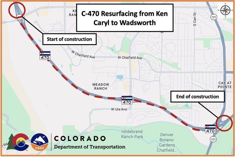 ColoradoDOT's tweet image. #CDOT #News: CDOT begins resurfacing project on #CO470 from Ken Caryl to Wadsworth. Motorists can expect traffic impacts beginning in early May
📰codot.gov/news/2026/may2…
#KnowBeforeYouGo #SlowfortheConeZone