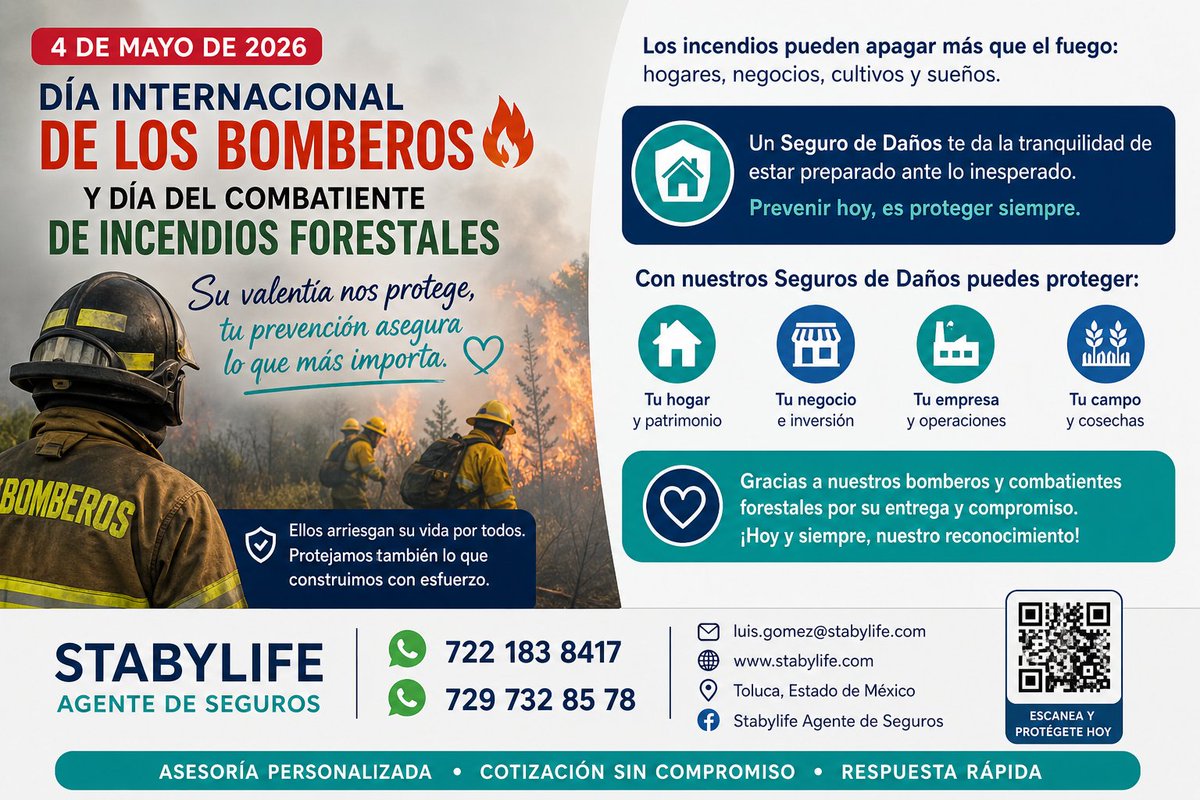 𝐄𝐥 𝐟𝐮𝐞𝐠𝐨 𝐧𝐨 𝐚𝐯𝐢𝐬𝐚… 𝐩𝐞𝐫𝐨 𝐭𝐮 𝐩𝐫𝐨𝐭𝐞𝐜𝐜𝐢𝐨́𝐧 𝐬𝐢́ 𝐩𝐮𝐞𝐝𝐞 𝐚𝐧𝐭𝐢𝐜𝐢𝐩𝐚𝐫𝐬𝐞. 𝐇𝐨𝐲 𝐞𝐬 𝐞𝐥 𝐦𝐨𝐦𝐞𝐧𝐭𝐨 𝐝𝐞 𝐚𝐬𝐞𝐠𝐮𝐫𝐚𝐫 𝐭𝐮 𝐡𝐨𝐠𝐚𝐫 𝐲 𝐭𝐮 𝐧𝐞𝐠𝐨𝐜𝐢𝐨.🔥🛡️

#ProtegeTuHogarHoy
#SeguroContraIncendios

🚒🚑