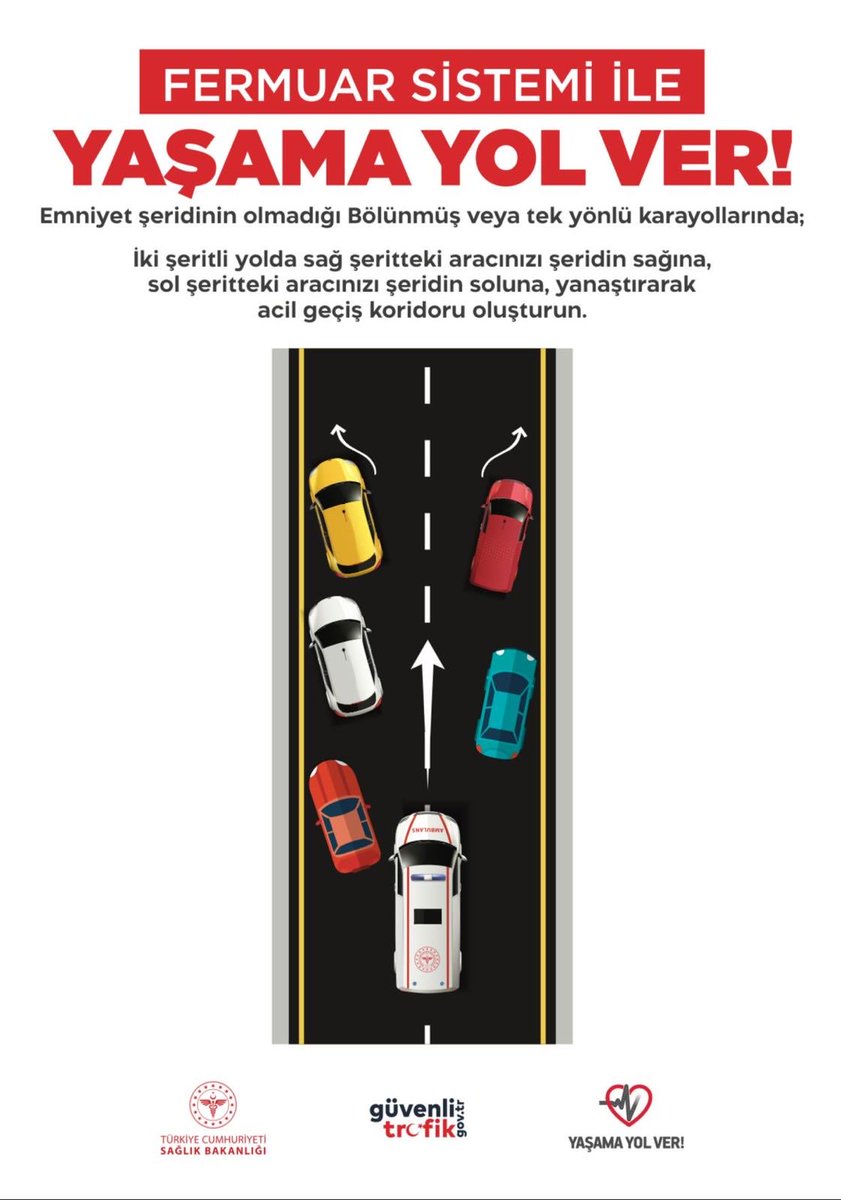 saglikcanakkale's tweet photo. Fermuar Sistemi ile Yaşama Yol Ver 🚑

#yaşamayolver #trafikhaftası https://t.co/mTJz6GhWM1