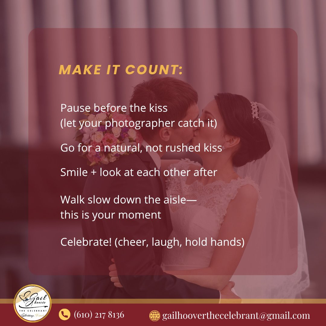 It’s quick… but it’s one of the most photographed moments of your day. You’re not just exiting—you’re making your first moment as a married couple unforgettable. Make it count.

#WeddingTips #JustMarried #weddingceremony #LehighValleyOfficiant #LehighValley