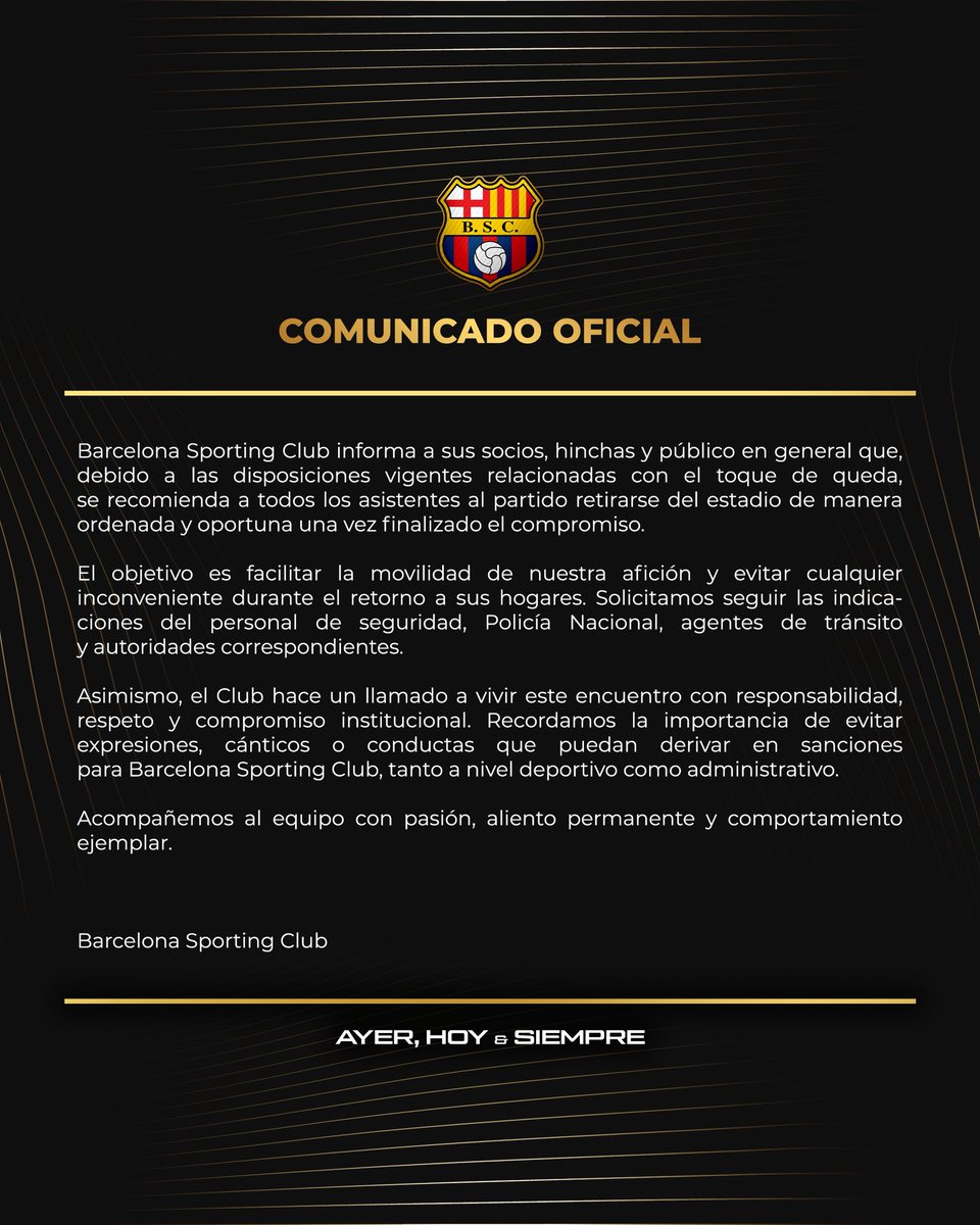 BARCELONA S.C. tweet media