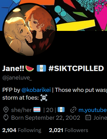 Jane!!🍉 🇬🇹 #SIKTCPILLED tweet media